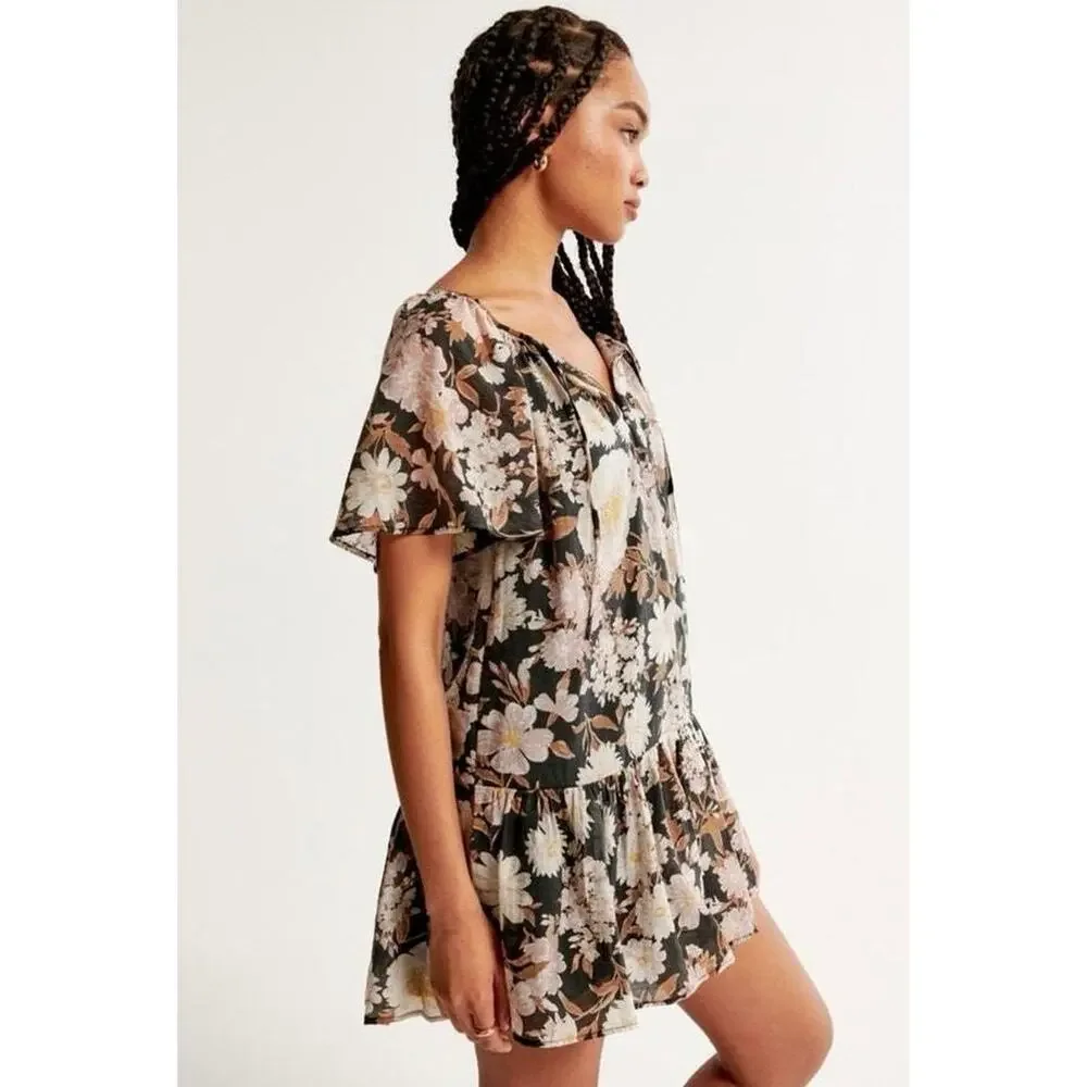 Abercrombie and Fitch floral flowy summer dress Small Tall